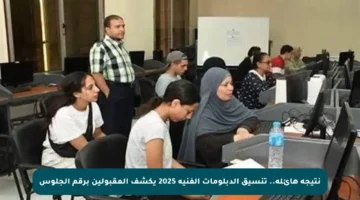 نتيجة هائلة.. تنسيق الدبلومات الفنية 2025 يكشف المقبولين برقم الجلوس